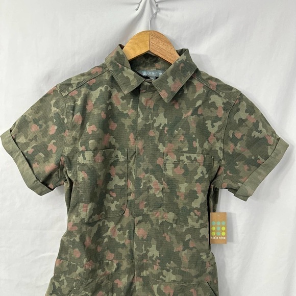 Title‎ Nine Brash Utility Romper Wailea Camo Print XS Women’s - Picture 3 of 11